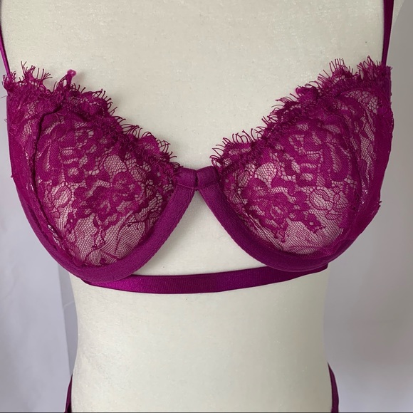 SHEIN plus floral lace underwire lingerie set - Picture 5 of 12